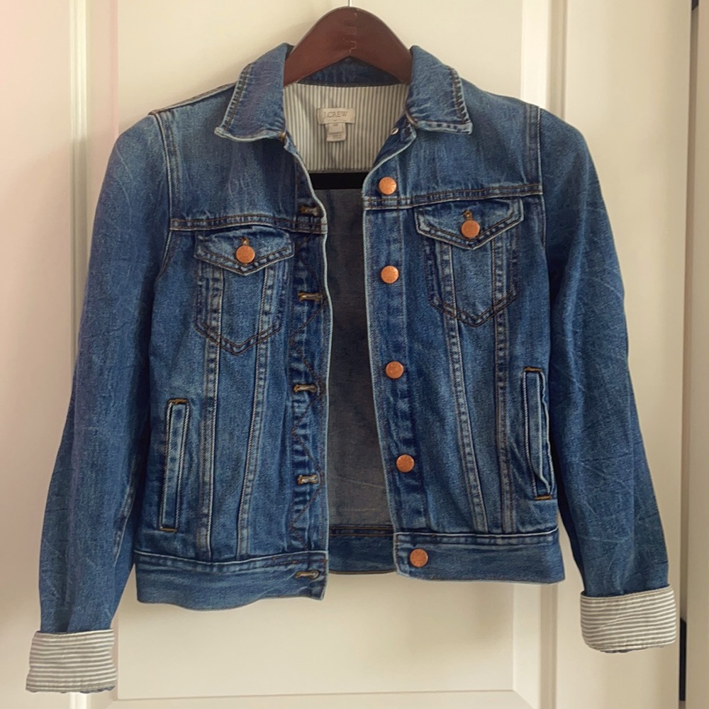 J. Crew Denim Jacket Size XXS